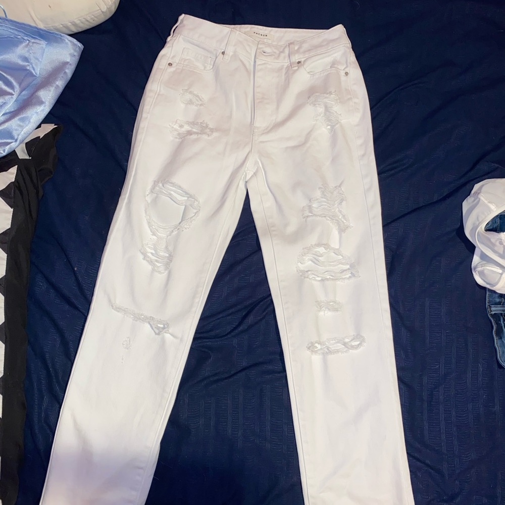 Pac sun white mom jeans